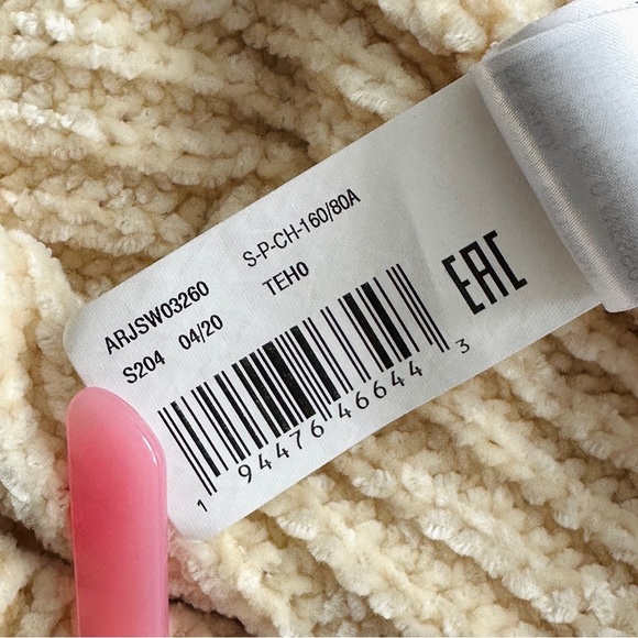 Roxy Sweater Women's Small Beige Cream Velvet Morning Turtle Neck Knit Pullover - Picture 6 of 15